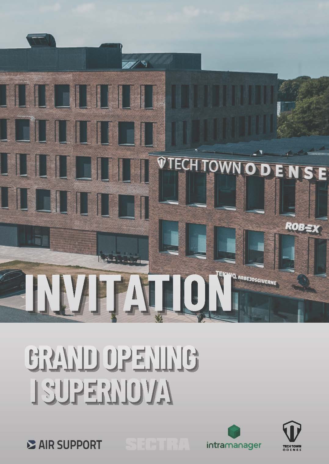 Invitation til Grand Opening i SUPERNOVA